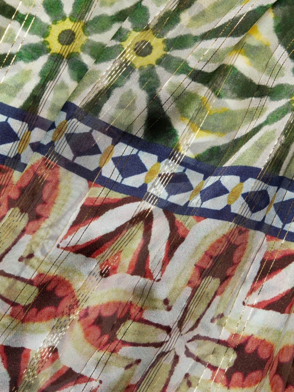 Ramy Brook Chela Printed Silk Blouse NWT - Picture 5 of 9